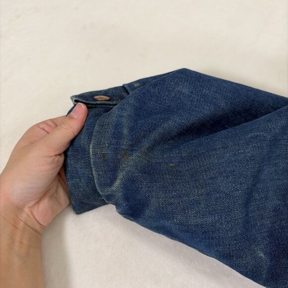 Vintage Wrangler Wrange Coat Denim Corduroy Sherpa Jacket Men’s Sz XXL 74254NV - Picture 12 of 15